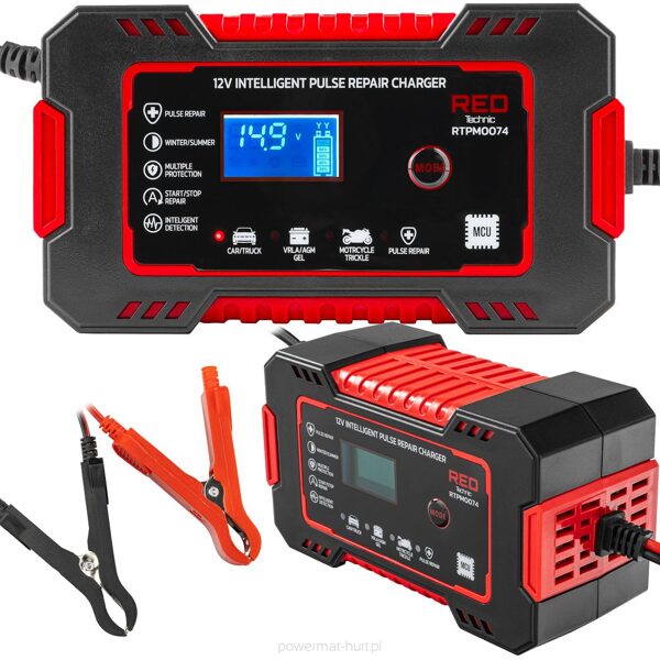 Mikroprocesoru akumulatoru lādētājs  RTPM0074, 12V